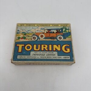 Vintage Parker Brothers Touring Game 1926 Improved Edition